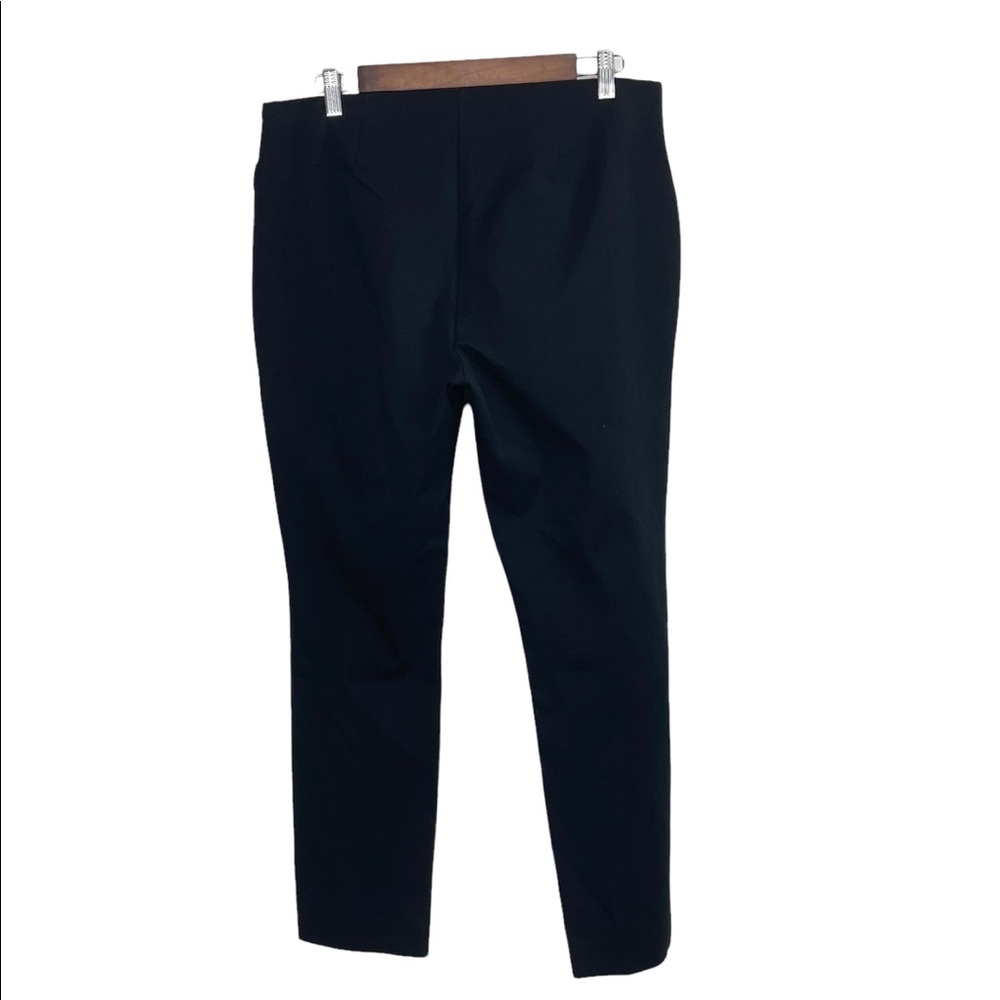 Lauren Ralph Lauren Women’s Black Side Zip Flat Front Tapered Leg Pants Size 12 - Picture 5 of 16